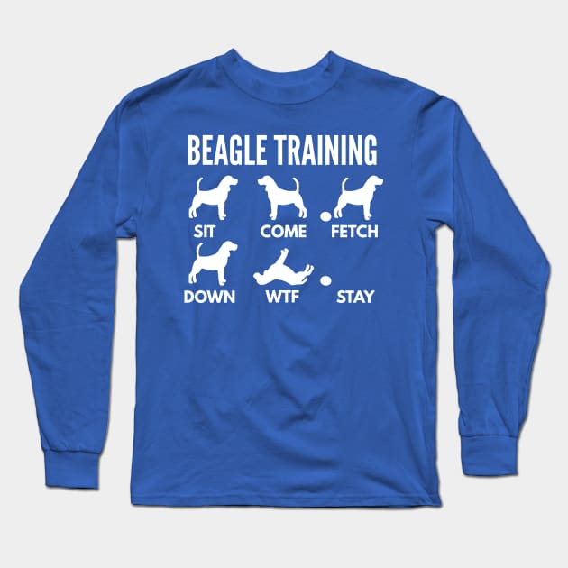 Beagle Training Beagle Dog Tricks Long Sleeve T-Shirt by DoggyStyles